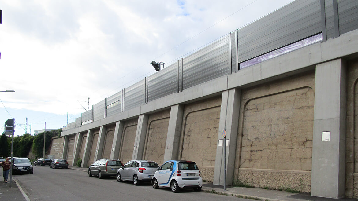 Lärmschutzwand Bad-Cannstatt
