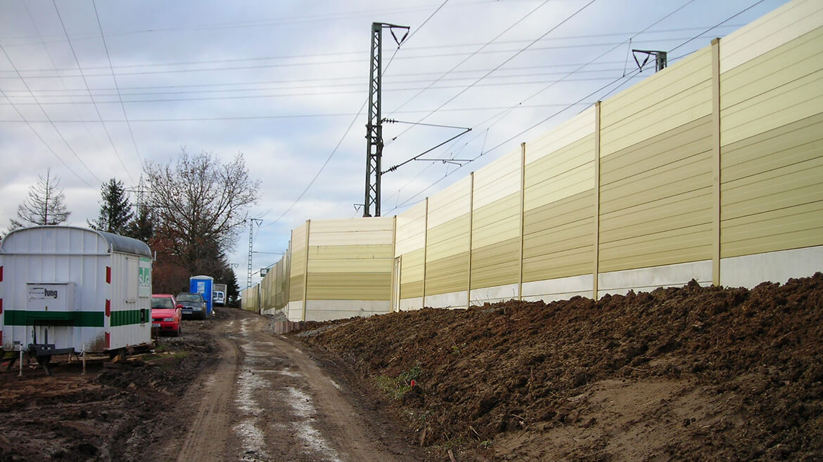 Lärmschutzwand Stuttgart-Zazenhausen